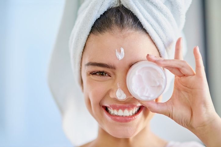 Skincare hero background